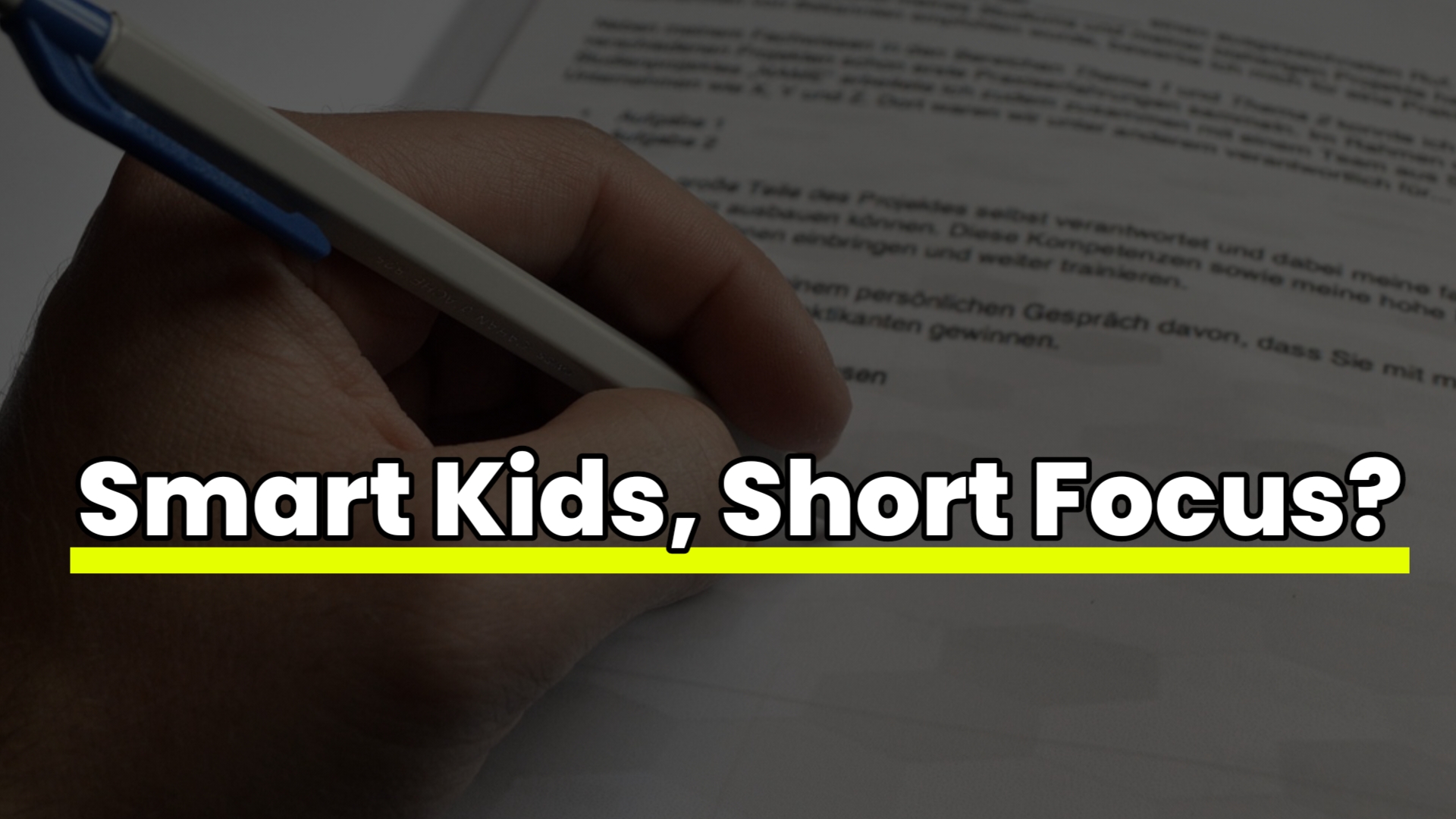 How to Help Smart Kids Focus at School and Home