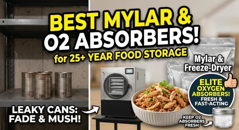 Best Mylar Bags and Oxygen Absorbers for Freeze Dried Food Storage