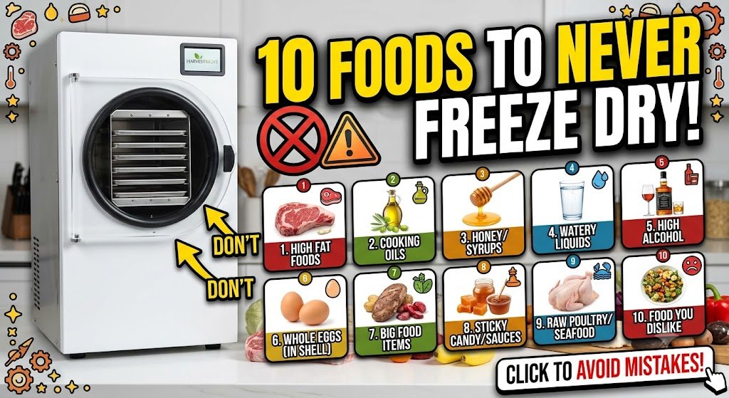 What Foods Should Not Be Freeze-Dried? 10 Foods to Avoid