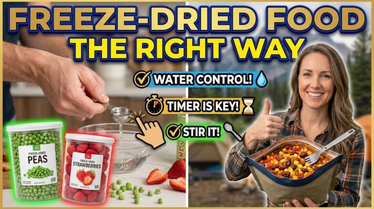 How to Rehydrate Freeze Dried Food the Right Way